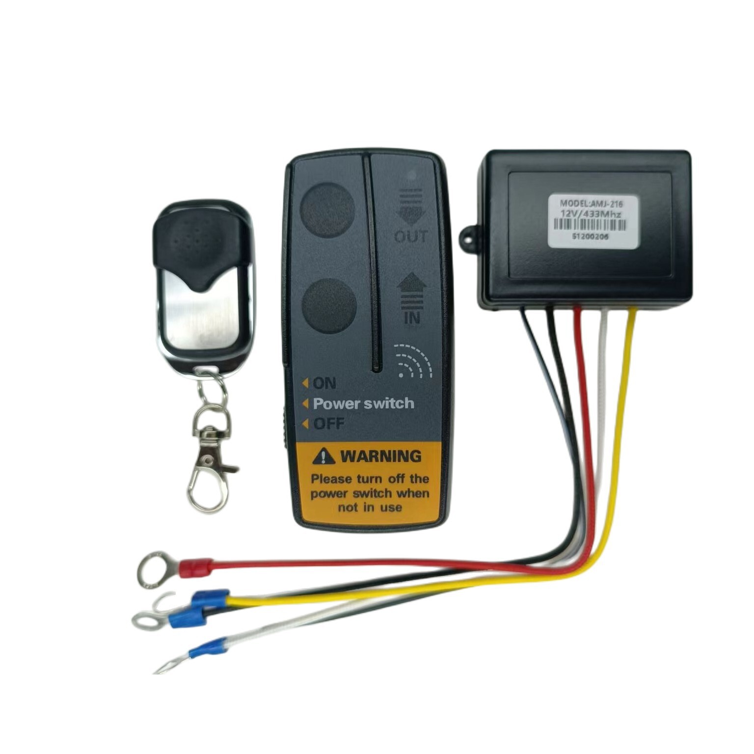 Wireless winch remote control