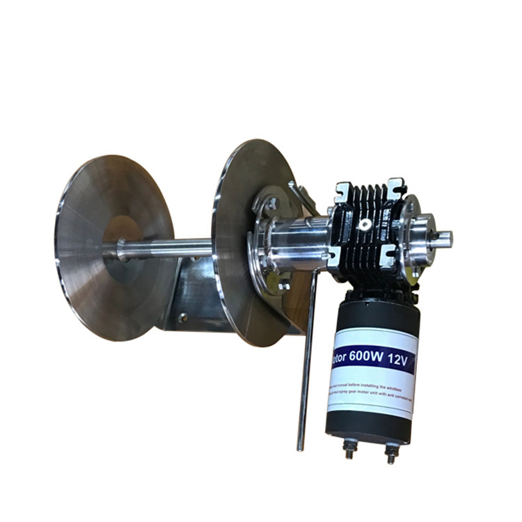 1400 W stainless steel winch, hand-to-hand winch, yacht anchor, electric ion winch.