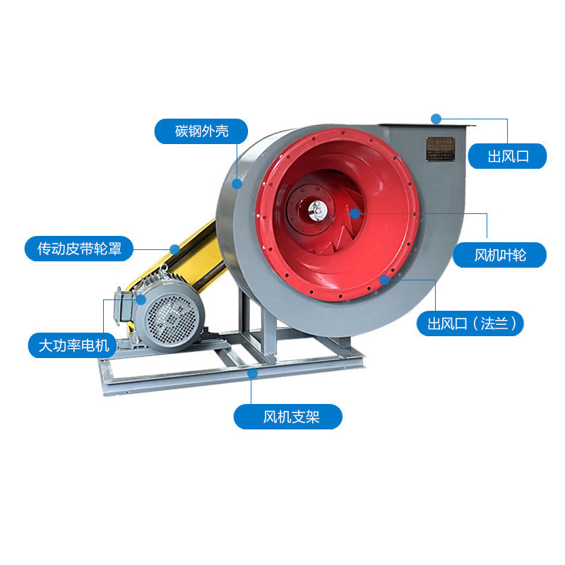 Y5-47C型 高效低噪声锅炉离心引风机排烟 工业环保 热循环 耐高温