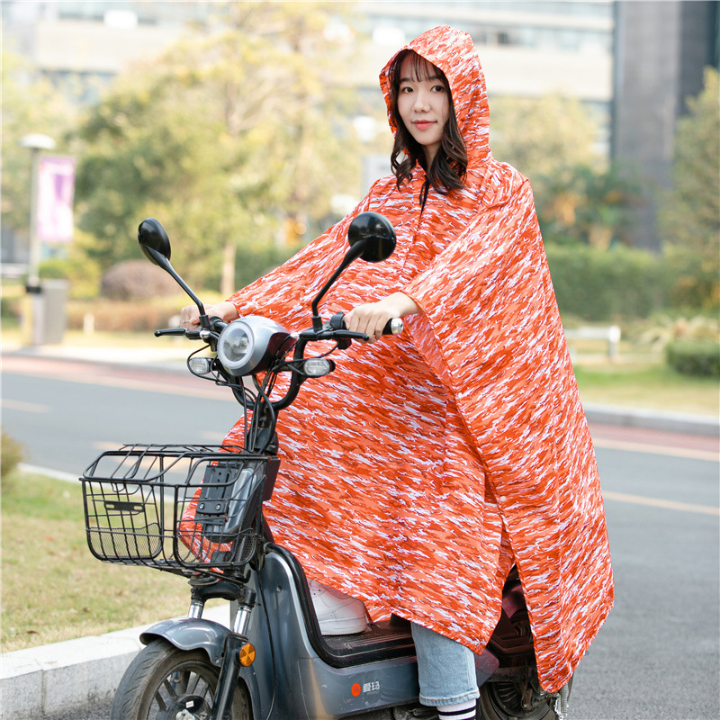 廠家直銷滌綸斗篷雨衣長款電動車騎行徒步雨衣成人三合一雨披雨衣