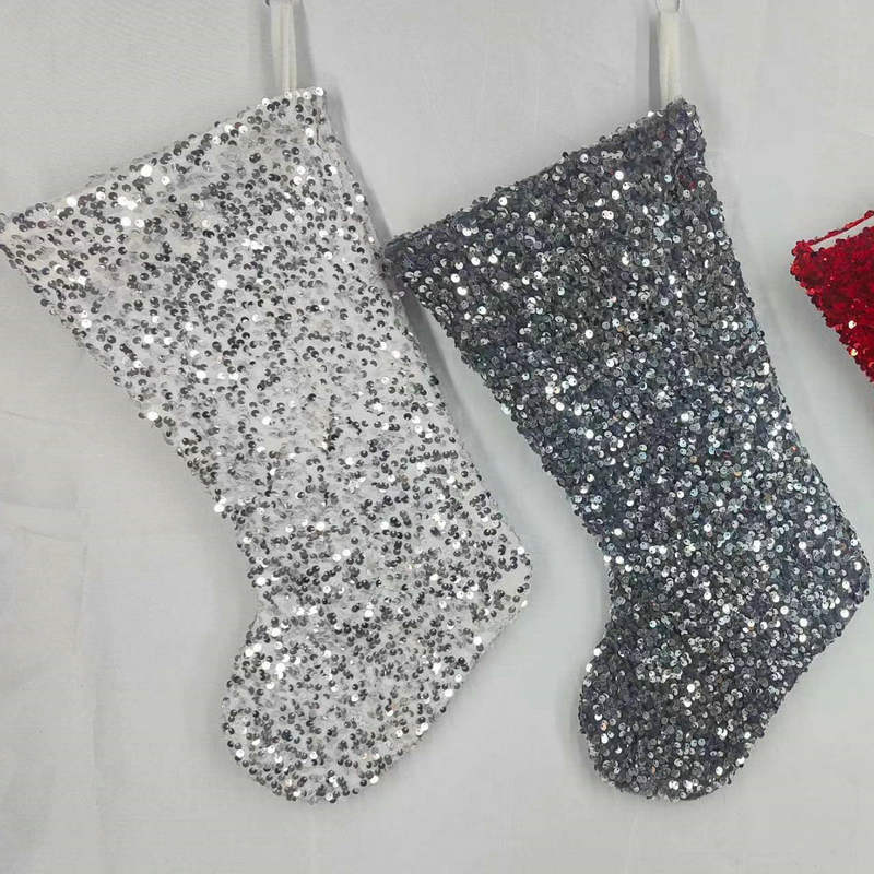 Christmas stockings, Christmas bags, Christmas tree wraps, red Christmas stockings.