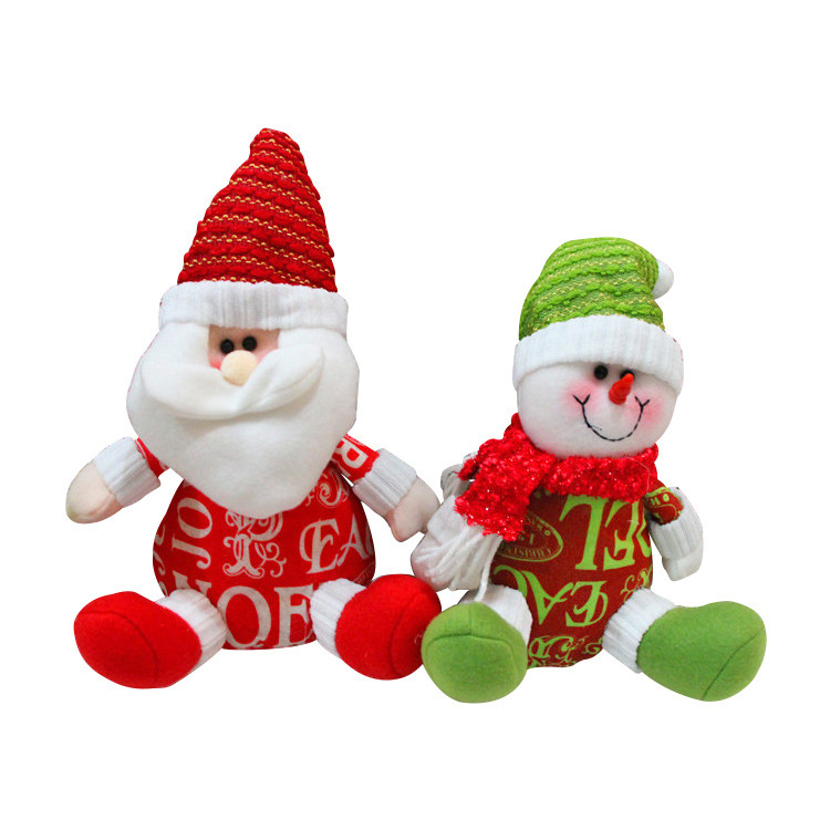 The Christmas doll doll factory made a Christmas gift cartoon and a Christmas decoration snowman.