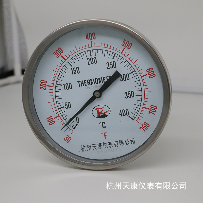 Whole stainless steel axle wsss double metal thermometer industrial thermometers wholesalers