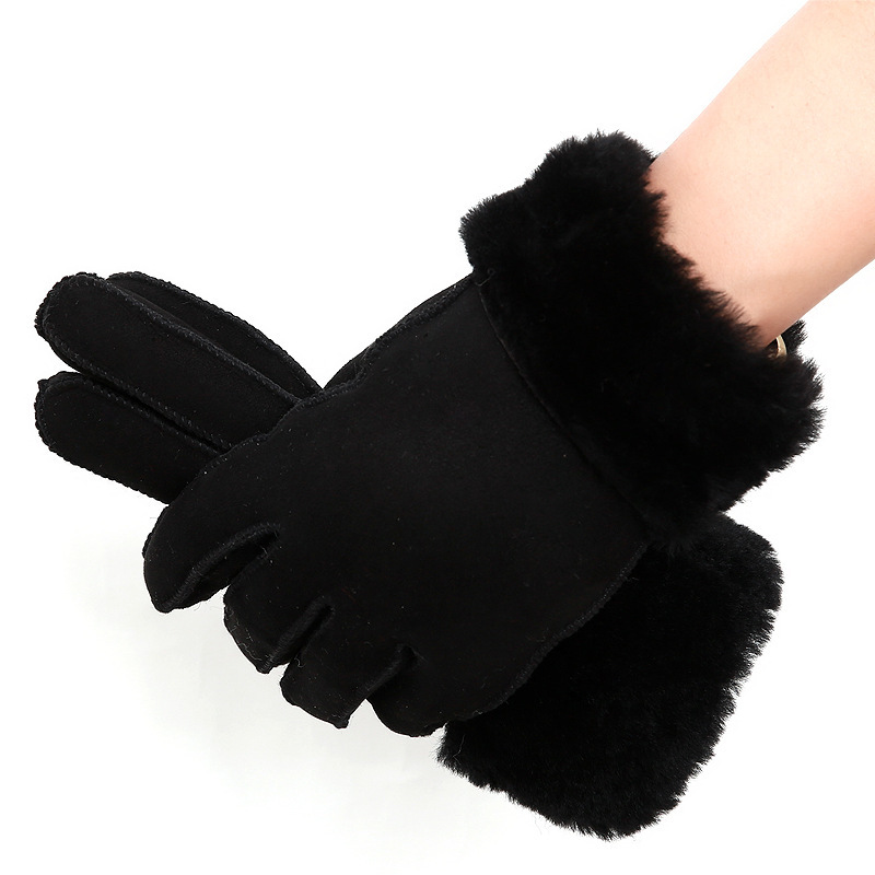 The new cross-border lady's Fashion Grilling Five-finger warm gloves.