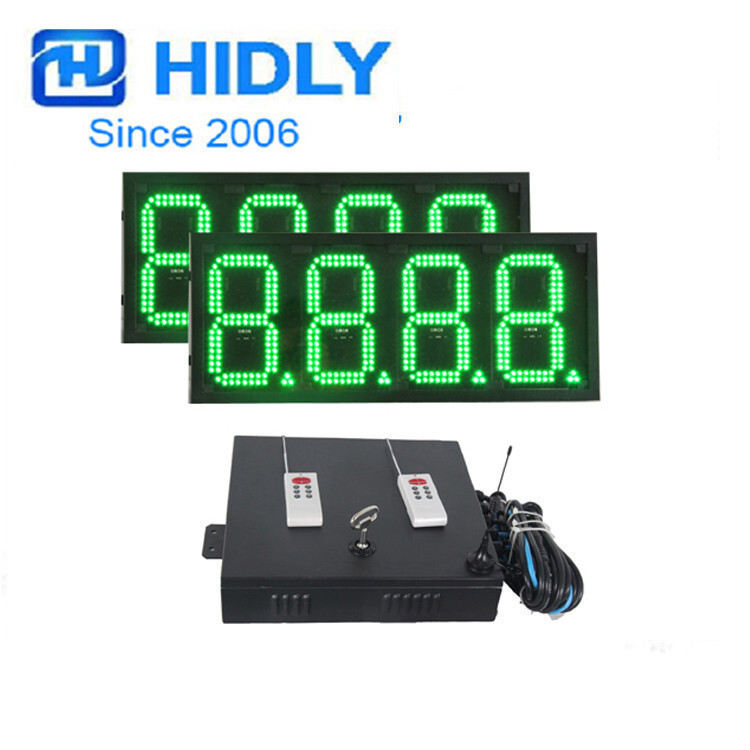 Supply call sign Hart Green 8-inch bright 8888 price card, led oil price card.