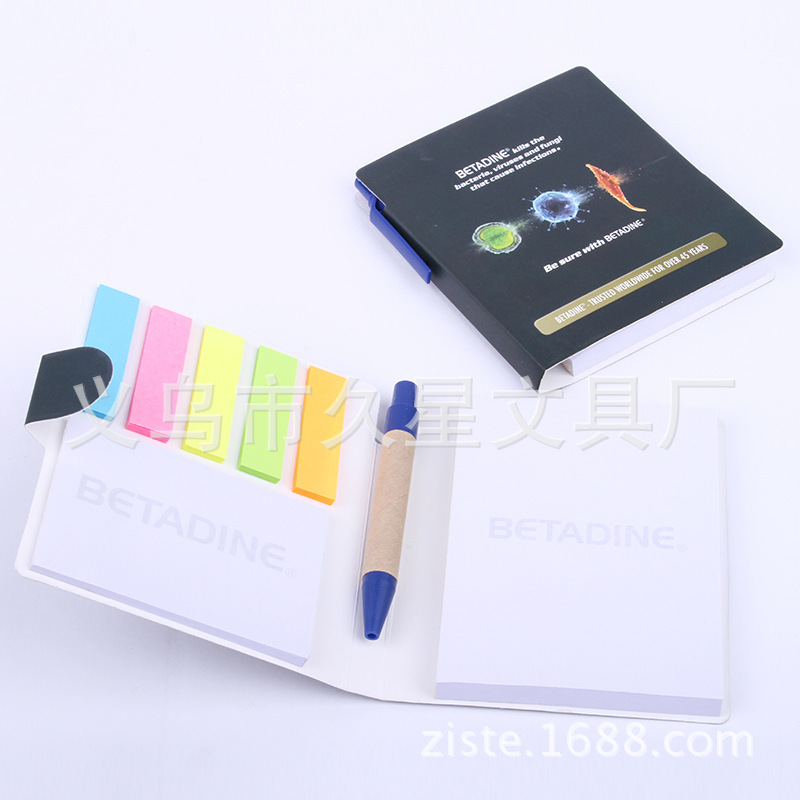 Customized cover print logo ads for promotional gifts, small stickers for foreign trade notebooks