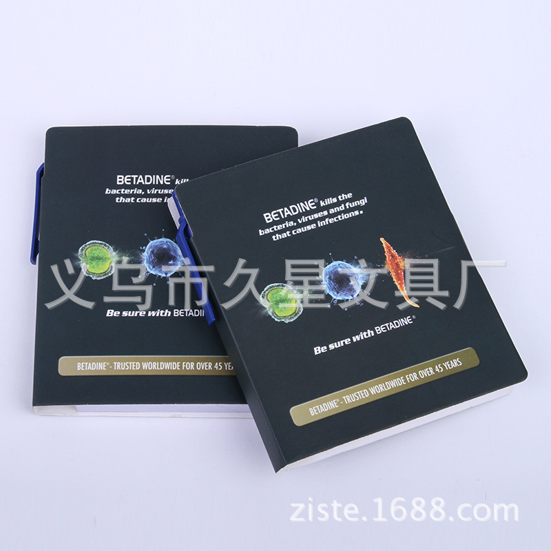 Customized cover print logo ads for promotional gifts, small stickers for foreign trade notebooks