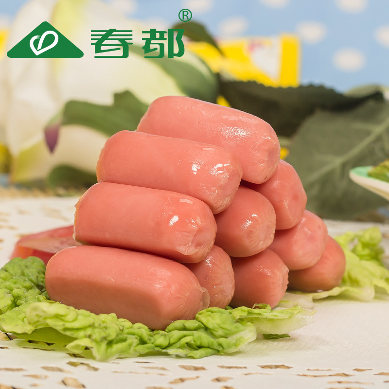 대만의 구운 장 옥수수 개 햄의 48g 팩.