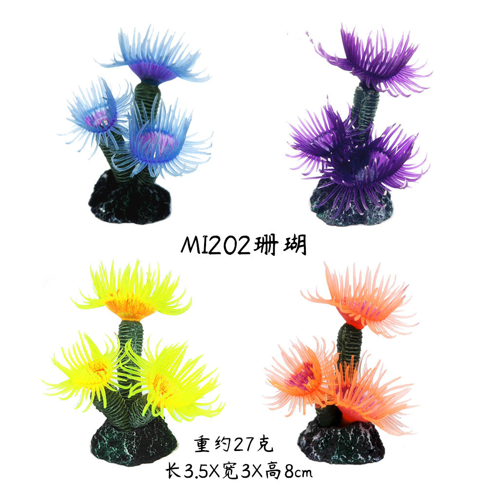 Mô phỏng thủy cung san hô mô phỏng san hô molusc san hô sa mạc siluca san hô nhựa dẻo