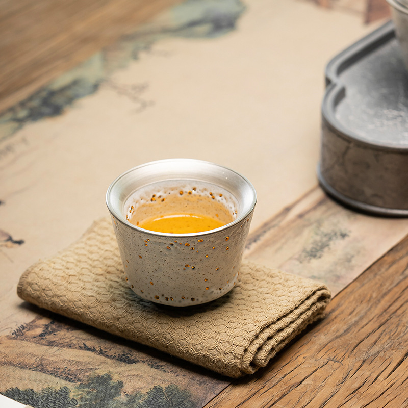 志野原矿釉建盏主人杯高端陶瓷茶杯个人专用品茗杯子手工文创礼盒