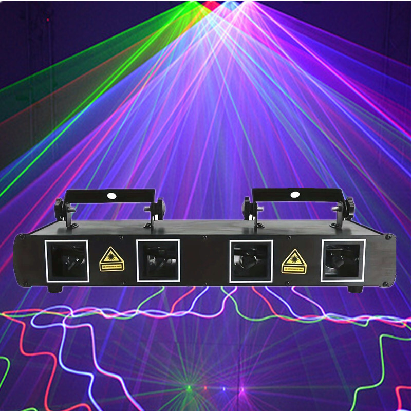 Cross-border line four laser-lighted laser-activated stage light bar ktv atmosphere light-diving flashlight