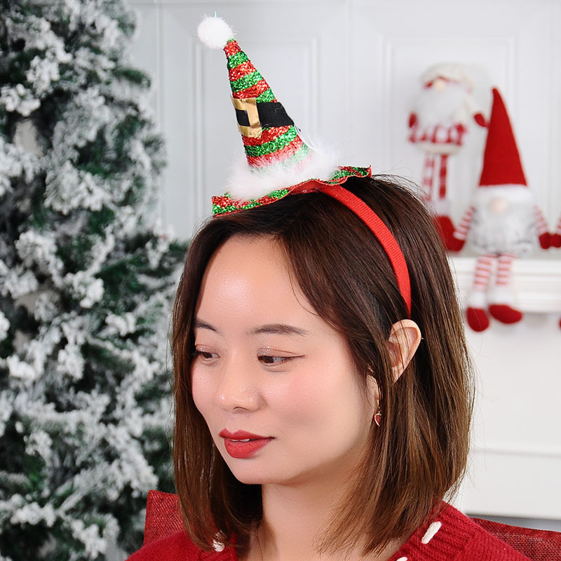 Cross-border brand-new Christmas cap decorating head, Christmas head on Christmas decorating.