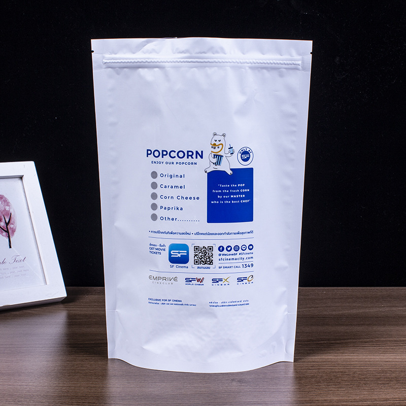 Sản xuất ra trái cây khô nhỏ và dây kéo bằng nhựa dẻo cho thương mại nước ngoài, túi tự đóng để in túi đồ ăn vặt