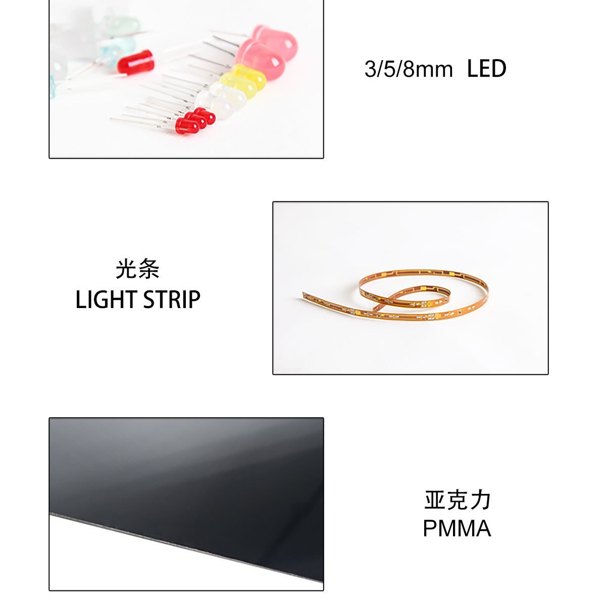 廠家LED電子燈箱閃爍發光字招牌LED order here sign33×81cm