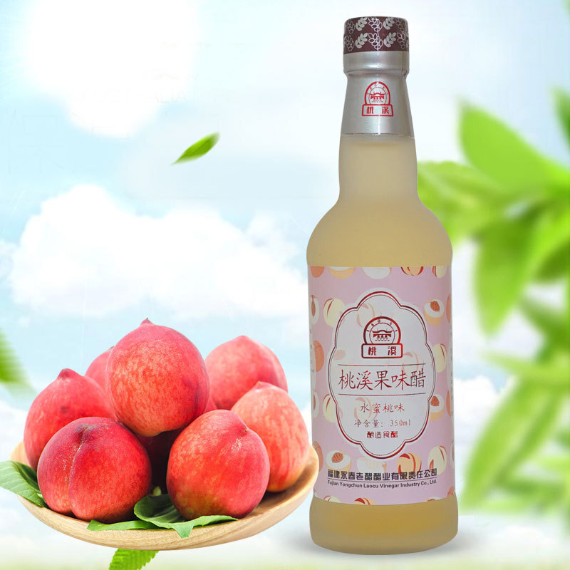 Peach Creek không bao giờ hết giấm đào, 350ml, một chai trái cây bị cô đặc.