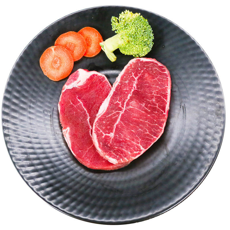 1KG bít-tết gỗ bá hương đều tươi và được nhập khẩu vào nhà, khoảng 9 miếng.