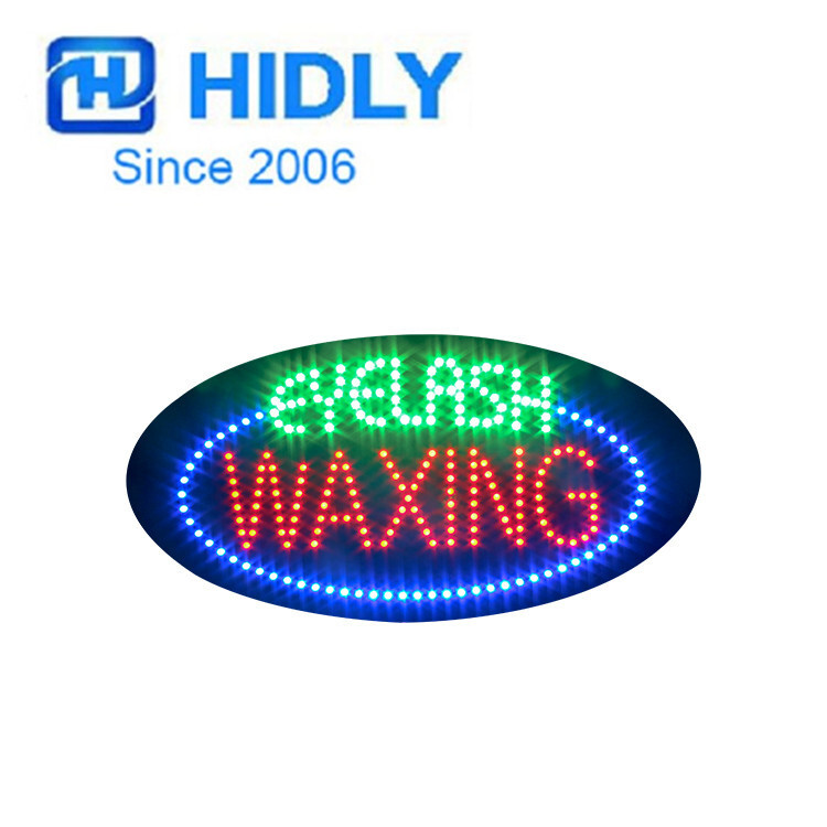 睫毛打蜡发光字灯箱美容店招牌发光字LED eyelash waxing38×68cm