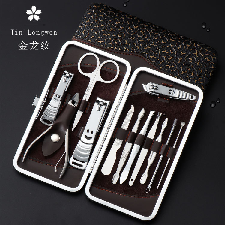 The factory's straight-seller nail knife with 12 pairs of nail nails and nail cutters, and the micromanufactor's money.