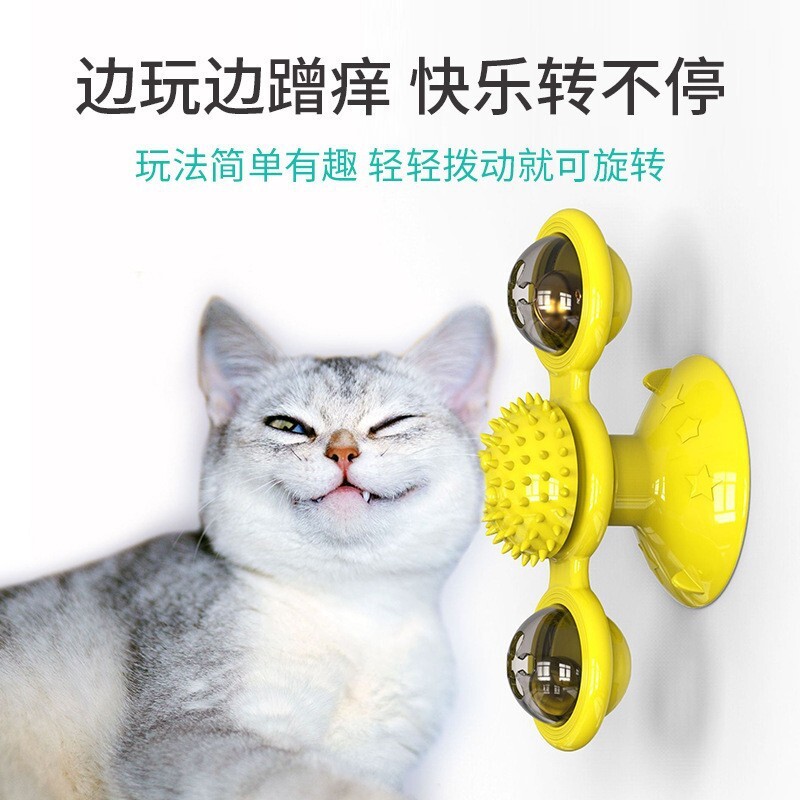 ♪ Những cối xay gió làm cho mèo và đồ chơi phát sáng bằng bạc hà và đồ chơi