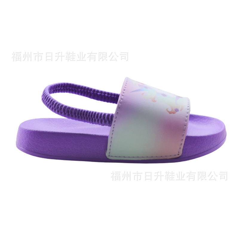 OEM đã tùy chỉnh đôi dép của trẻ em PU dựa trên dấu vân tay và ngón chân, dép của trẻ em Eva, Slide Sandals