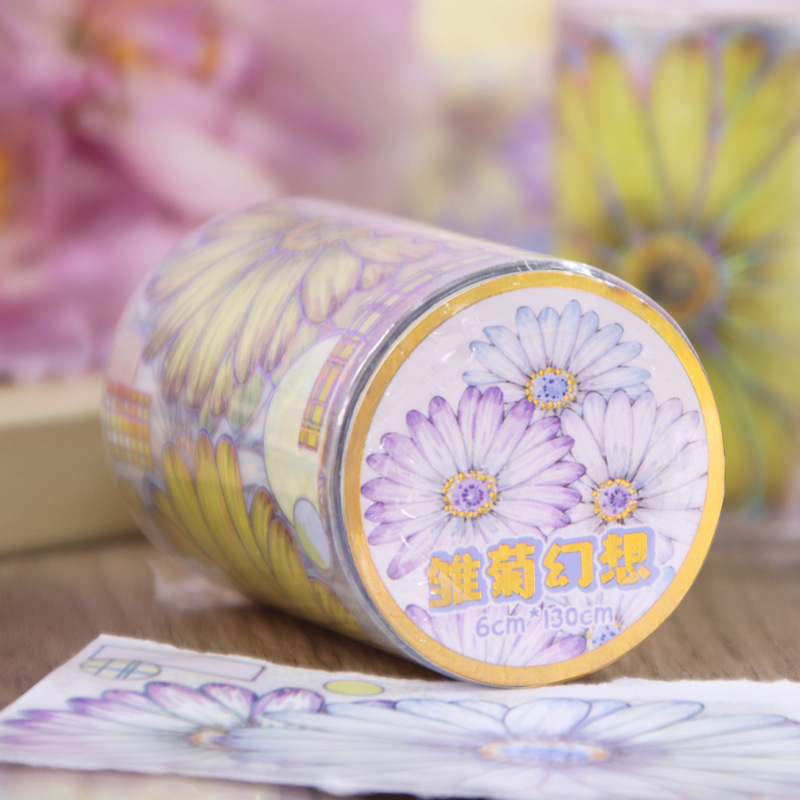 Scalding và băng dính giấy, mặt đối mặt với tay để xé cúp DY dễ thương và nhãn tranh hoạt hình của trẻ em