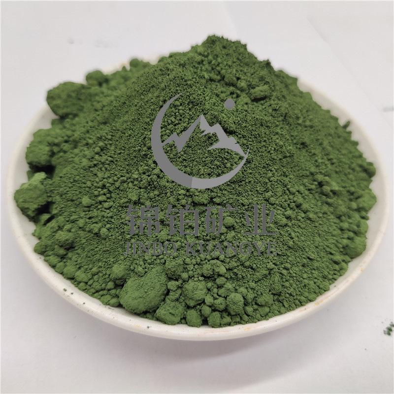 The plant supplies titanium green paint paints with green green paints and rubber granules with green greens.