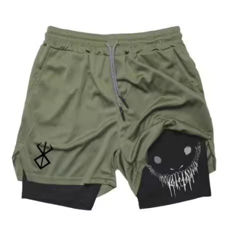 LOGO customizes male leisure shorts 3D digitally printed adult double-story beach pants and Amazonian cross-border power source