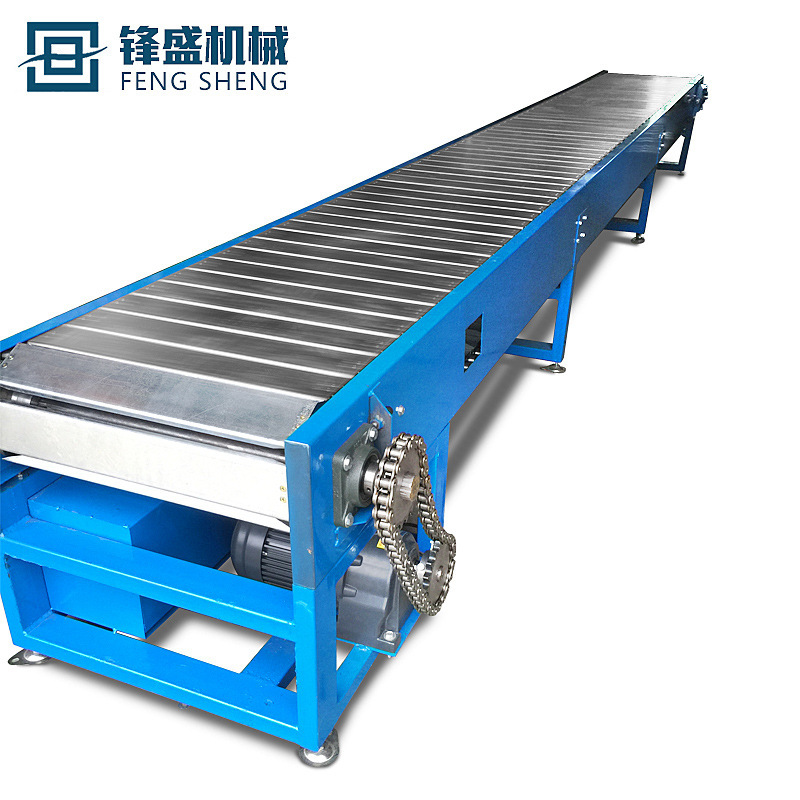 Non-marked heavy-duty chain-board transporter stainless steel lifter chain-link transmission assembly to produce flow lines