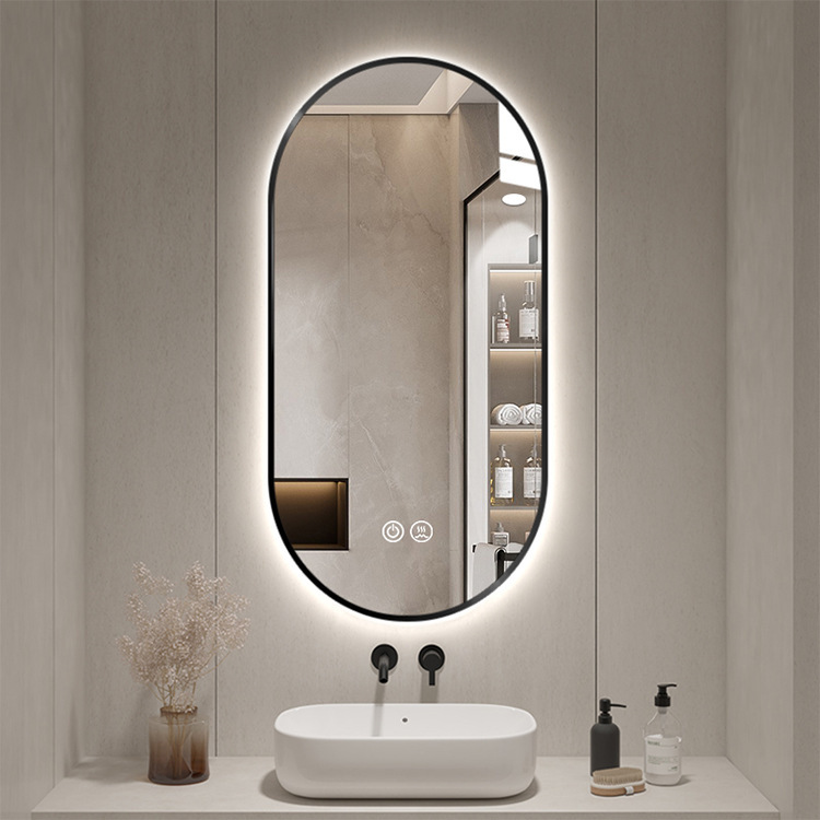 Smart bathroom mirrors for led wall elliptical fog-proofing lights for wall-washing mirrors