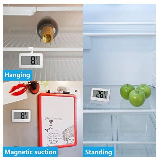 家用冰箱温度计 迷你温度计 超市冷柜冰柜冻库保温箱磁铁霜冻警报