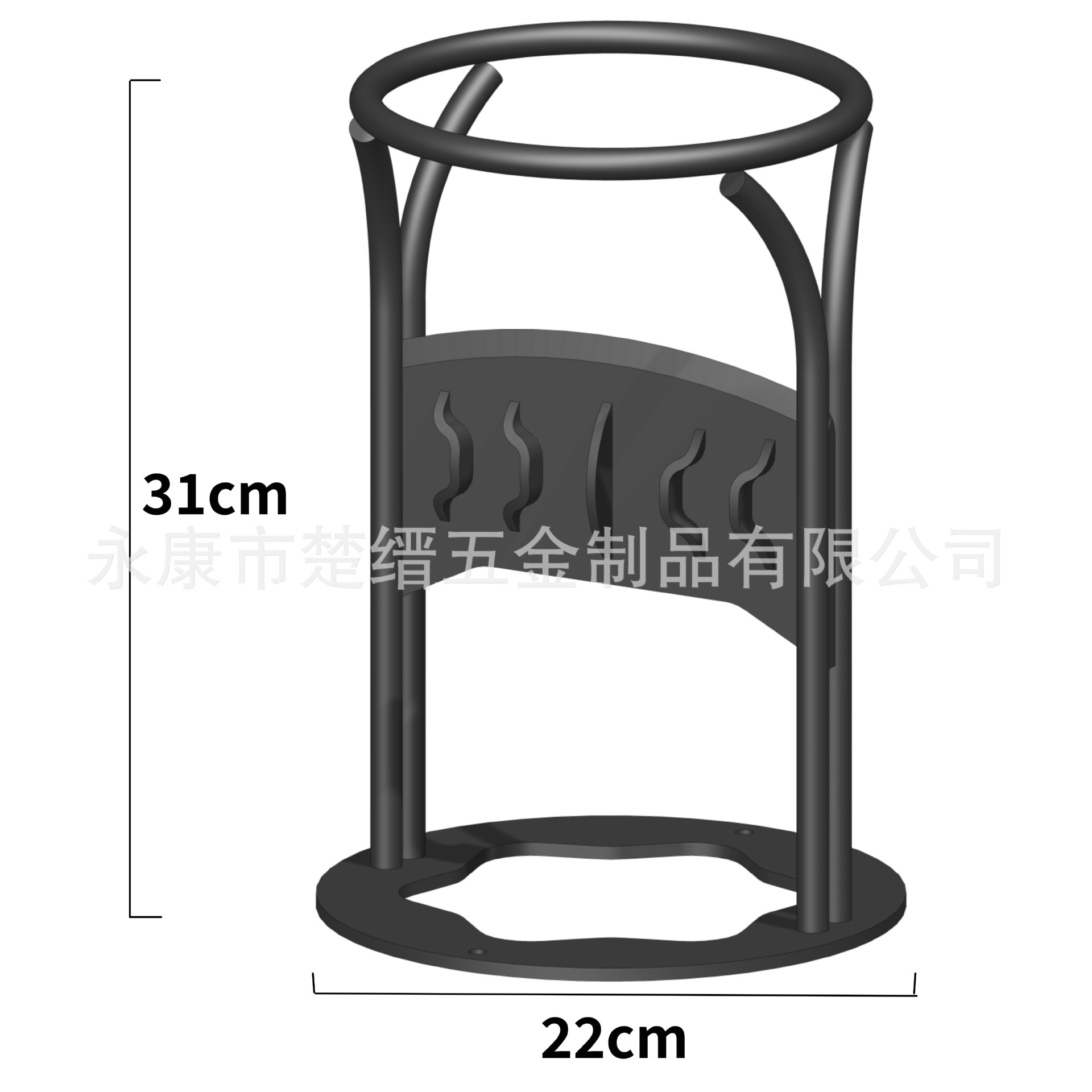 跨境爆款劈柴神器手动木柴分离器家用锰钢锻打劈柴器-钢筋铁片