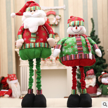 New Christmas dolls can stretch the long-legged children's toy for Christmas.