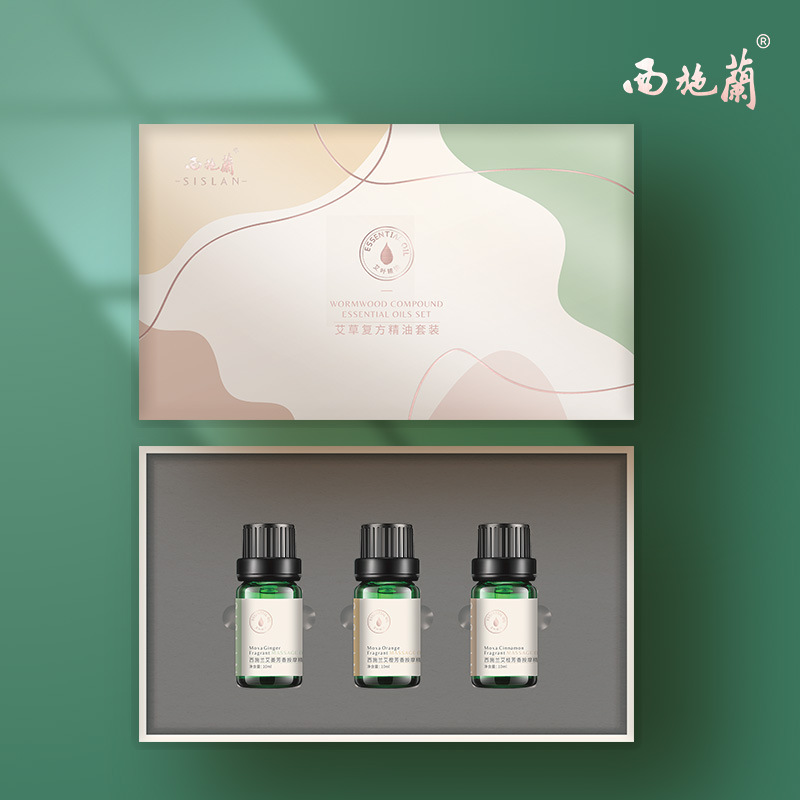 Hộp mát xa kiểu Tây Zeran Orange với dầu da 10ml*3