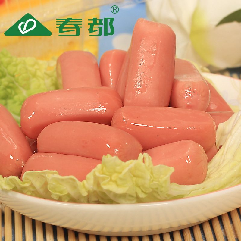 대만의 구운 장 옥수수 개 햄의 48g 팩.