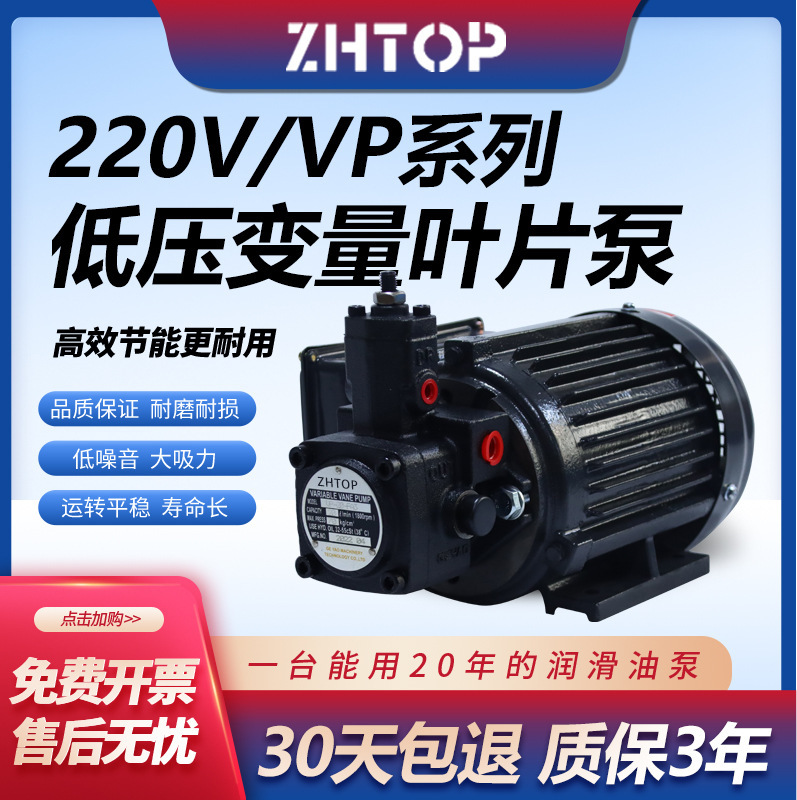 液压变量叶片泵VP-20-FA3/VP-30/40-FA3高压油泵泵头220V