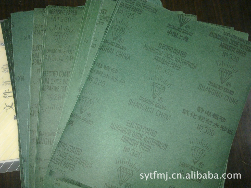 Direct sale of two horses of oxen paper and sand paper 220#-240# for high-quality grinding equipment with water