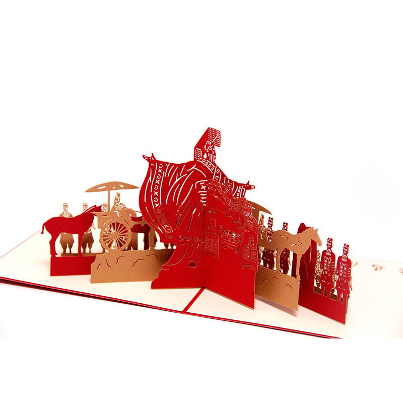 Cartel 3D Artistic City Building Paper 및 Sculpture Tourism Area의 기념 카드 도매