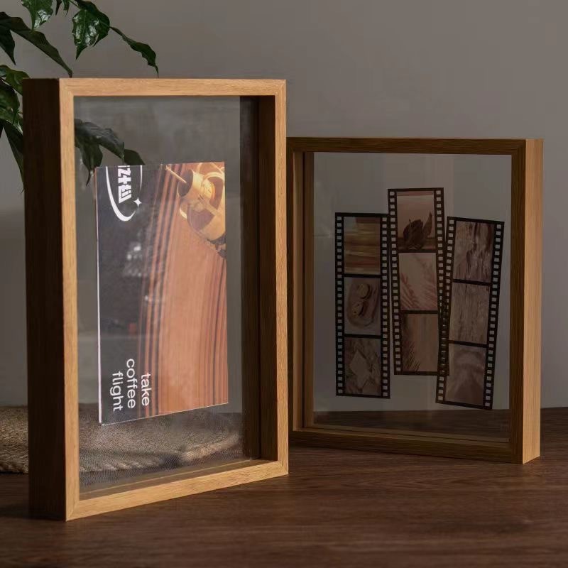 A modern two-sided glass frame wholesale frame for plant specimen frames and a European creative frame