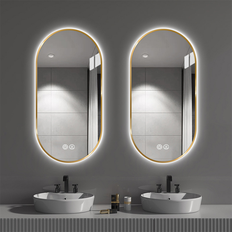 Smart bathroom mirrors for led wall elliptical fog-proofing lights for wall-washing mirrors