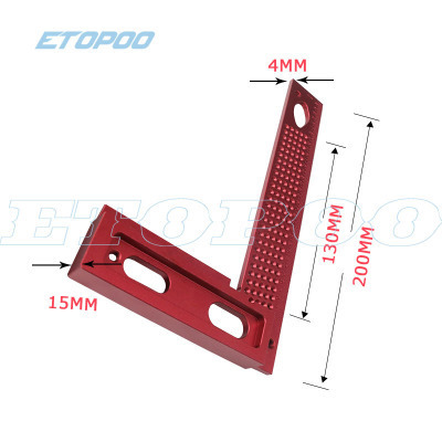 ETOPOO木工划线尺 画线尺 直角尺  木工尺  L型尺 夹子 木工工具