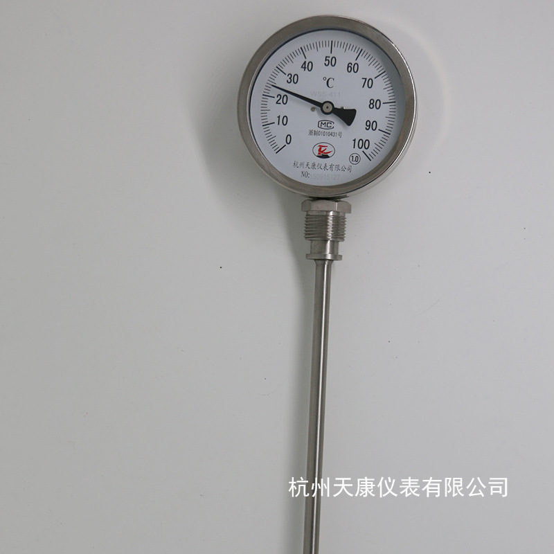 Whole stainless steel diameter WSS pointer thermometer industrial thermometers wholesaler