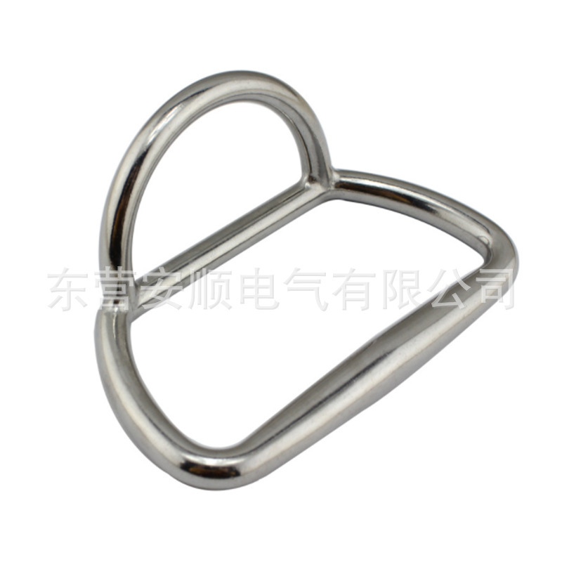 The stainless steel D-shaped ring, the rubber hull, the horse hoove ring, the rubber hull, the rubber hull.