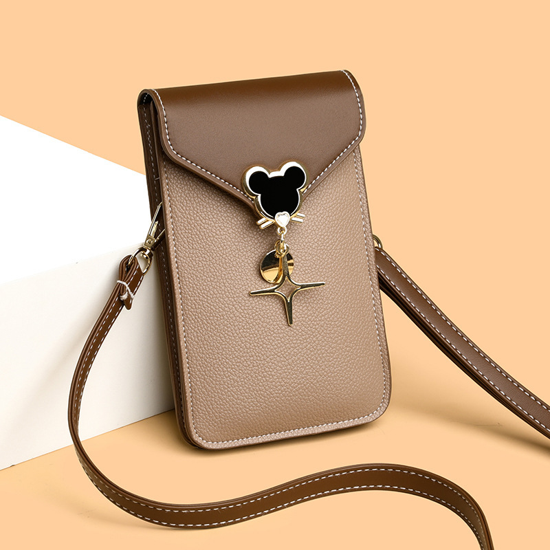Touchable cell phone bag girl 2024, new one-shoulder slant bag for the summer, lady bag girl