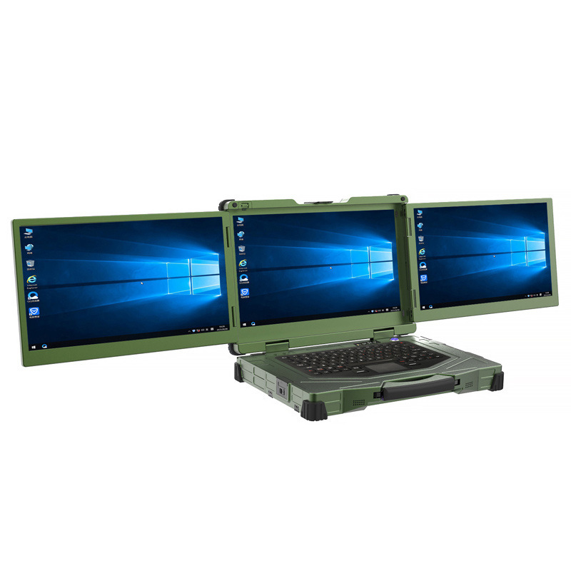 15.6 inches three-screen reinforced laptop 3 IP65 Industrial reinforced portables, end of workstation