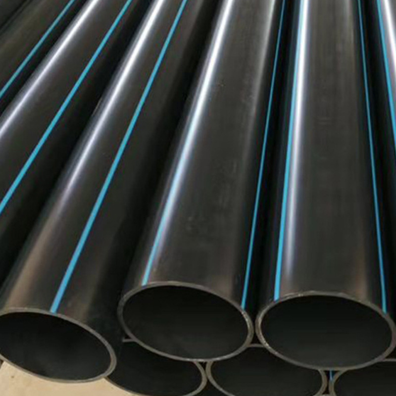 Wholesale black HDPE pipe, PE solid wall pipe, piped pipe, fire hose, municipal water field sewage.