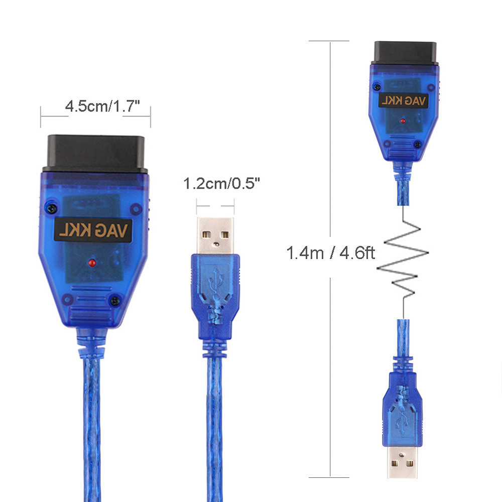 VAG409 OBD2 USB KKL COM 409.1 Interface CH340T FT232RL