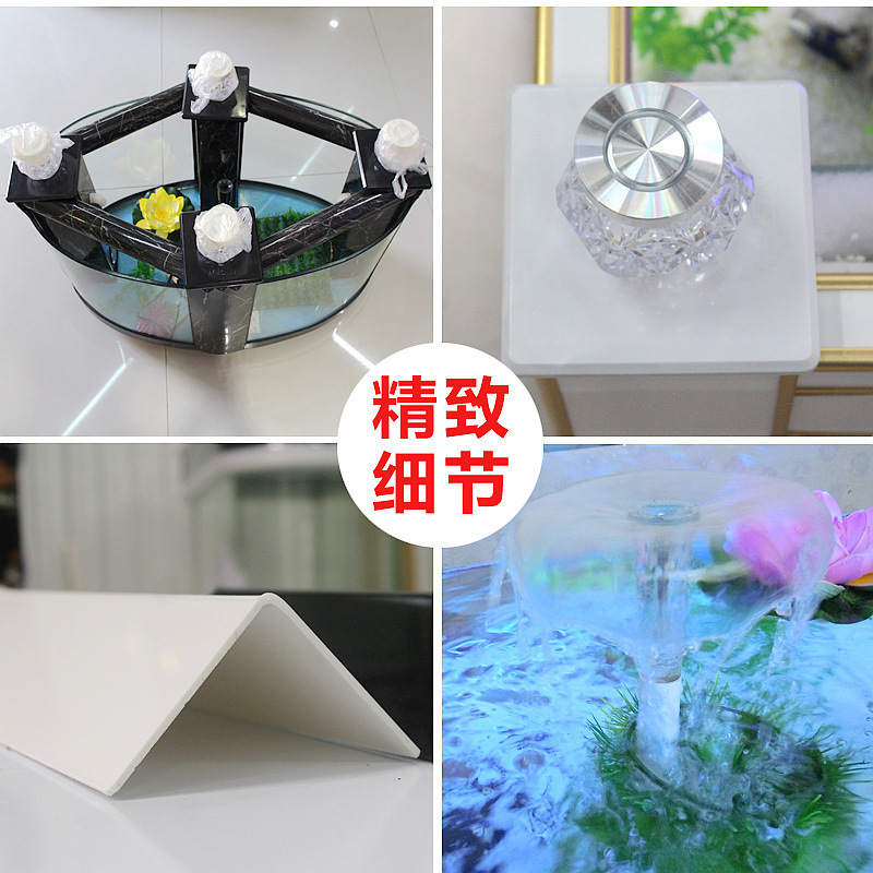 Eco 차 물고기 탱크 수족관, 직사각형 유리 큰 1 m-1.2 m 창조적인 금 탱크.