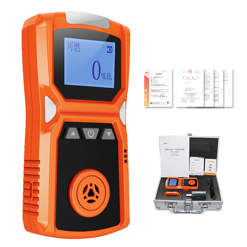 Portable flammable gas detector gas methane gas biogas detection alarm leaker