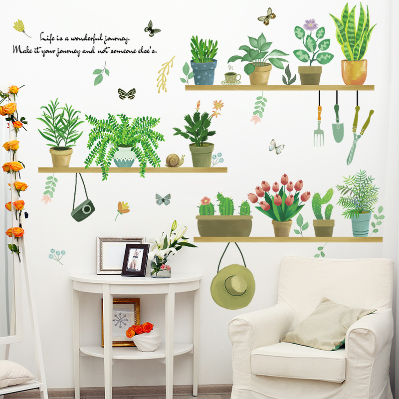 Bức tường màu xanh lá cây, phòng ngủ dính, loại bỏ đồ trang trí từ AY10164.