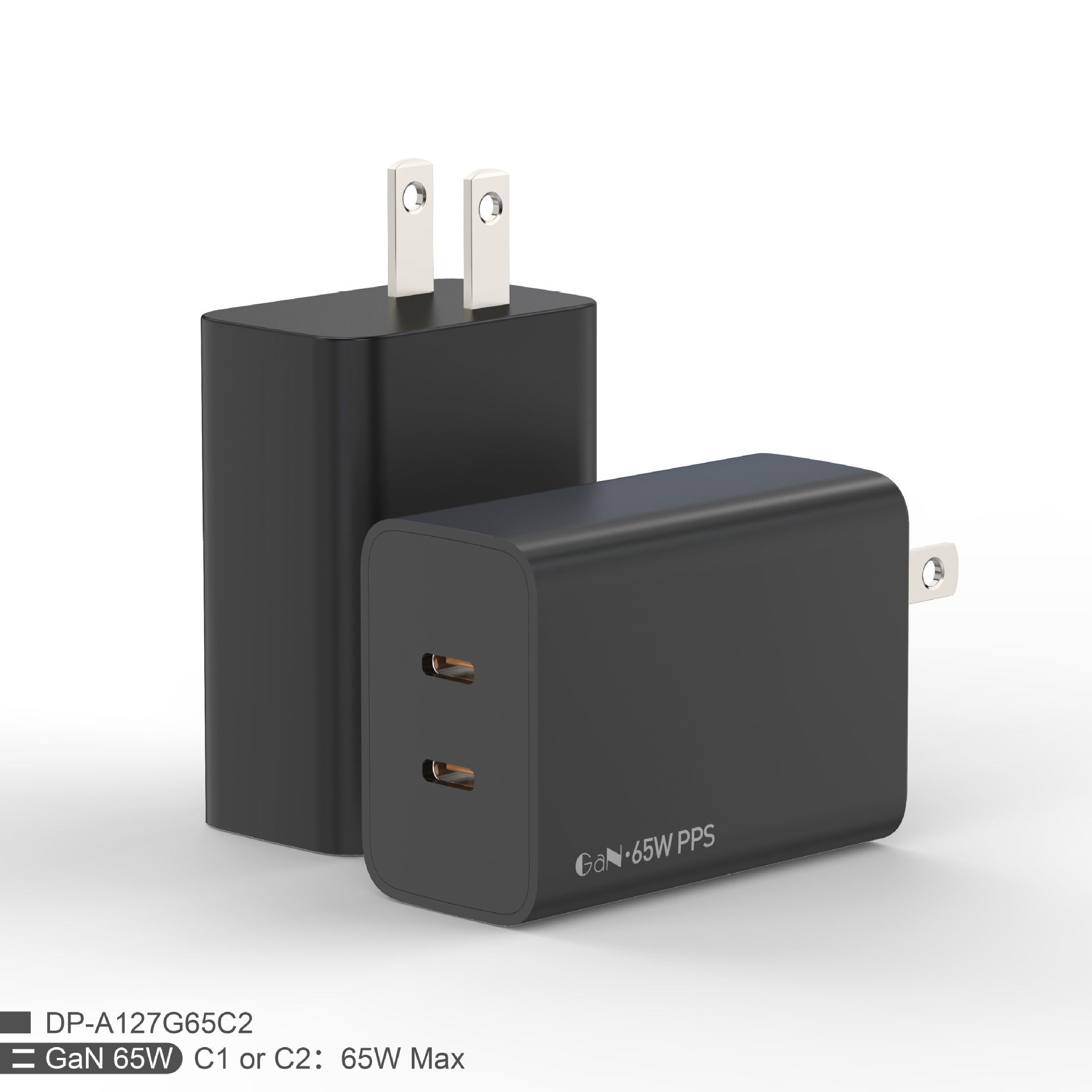 Hệ thống sạc điện thoại nhanh của PD65W 2C áp dụng cho việc sạc nhanh sổ tay phẳng.